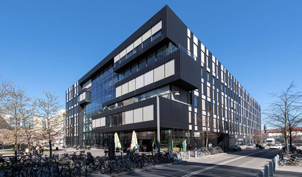 Mikado House, flot DGNB-certificeret ejendom beliggende ved DR-Byen og IT-Universitetet