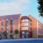 Smuk nyrenoveret facade, som er gjort mere tidssvarende og moderne. Ledige lejemål i attraktivt erhvervsejendom på Østerbro