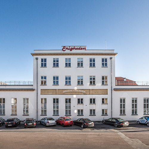 Billede af erhvervslejemålet i København NV. Facaden af bygningen