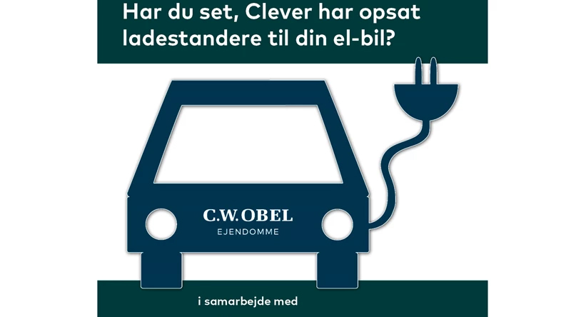 C.W. Obel Ejendomme tilbyder ladestandere til din elbil -800x444px