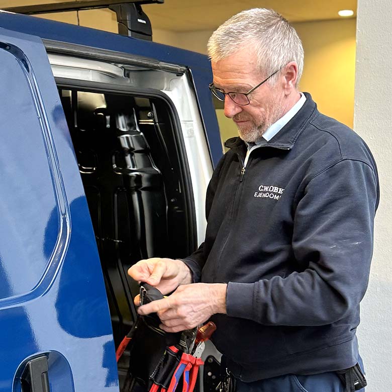Vicevært for C.W. Obel Ejendomme. Yder service på vores ejendomme.