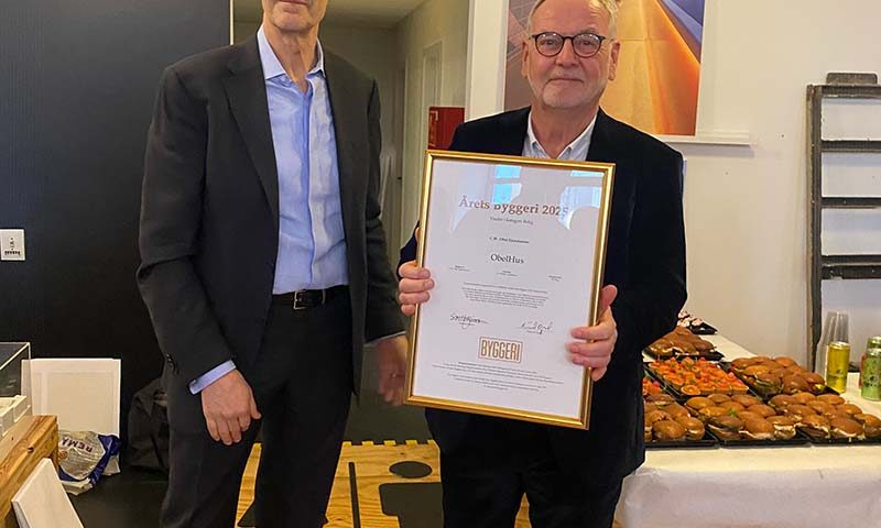 Kim Freilev modtager Årets Byggeri 2025, C.W. Obel Ejendomme, ObelHus